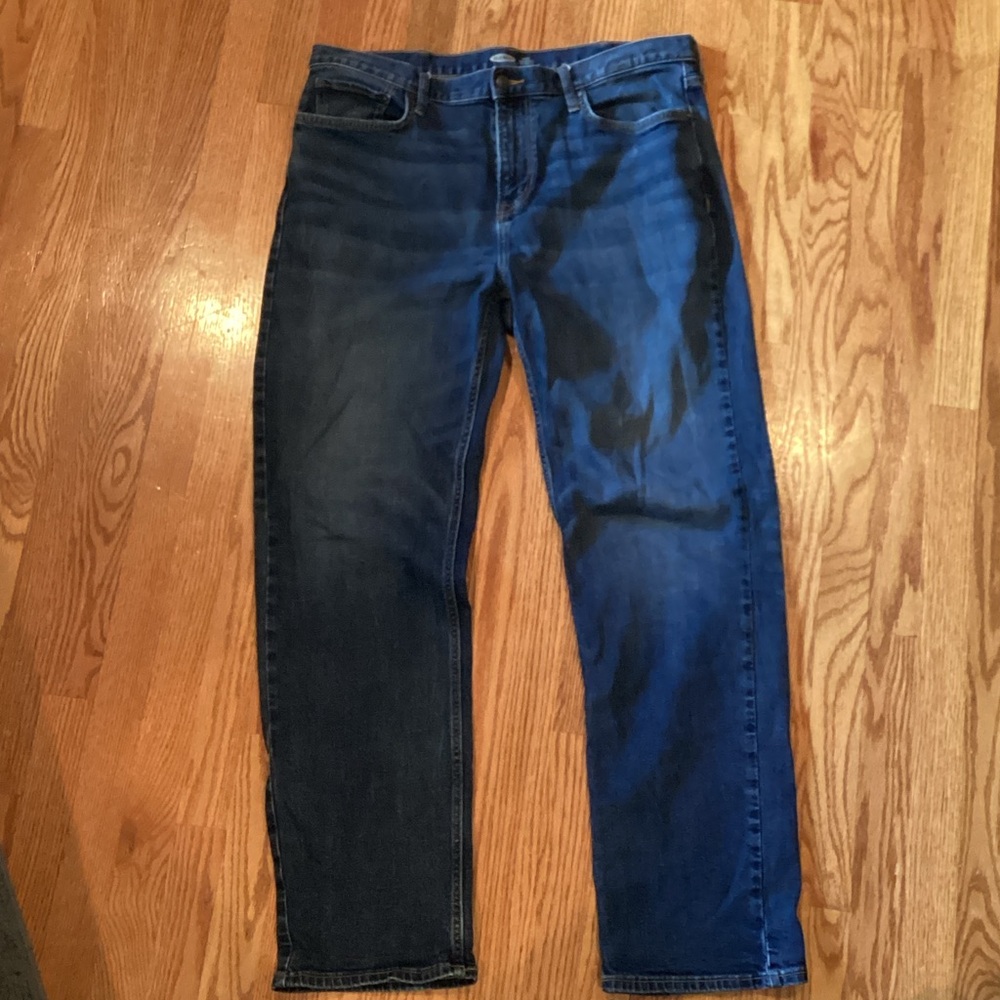 Old Navy Men's Dark Blue Straight Jeans